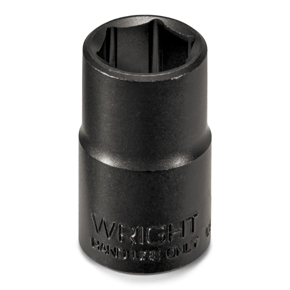 1/2″ Drive 6 Point Standard Black Industrial Socket – 1-3/16″