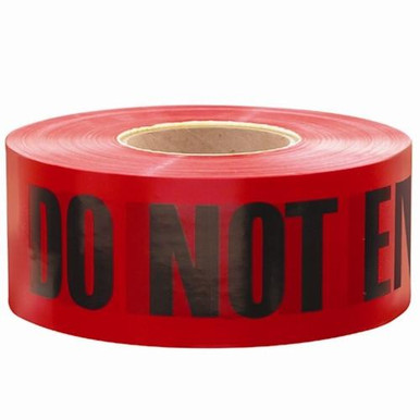 Empire 11-081 1000 ft x 3 in DO NOT ENTER Red w/Black Ink