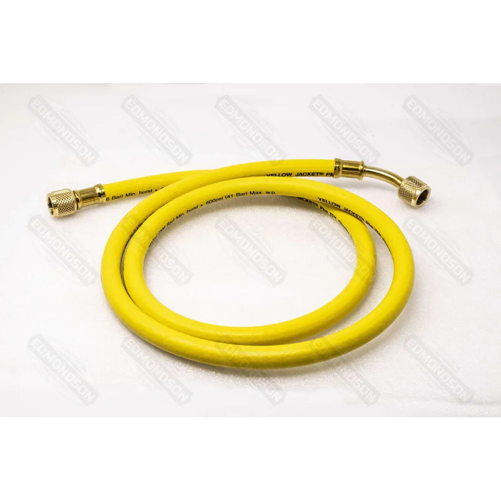 Yellow Jacket 18160 60″, Yellow, 3/8″ straight x 3/8″ 45°, PLUS II™ “B” Charging Hose