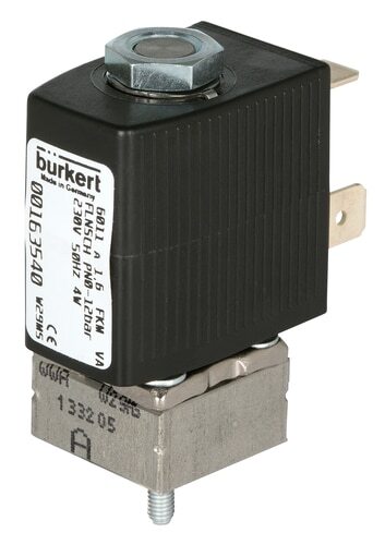 Solenoid Valve 20x20 mm SFB flange NC Stainless steel EPDM 0-1.5bar/22psi 6VDC 6011 364926