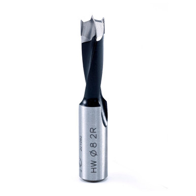 Opens dialog Amana 201082 Carbide Tipped Brad Point Boring Bit R/H 8.2mm D x 57mm Long x 10mm Shank
