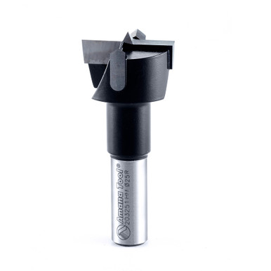 Opens dialog Amana 203251 Carbide Tipped Hinge Boring Bit R/H 25mm D x 57mm Long x 10mm Shank