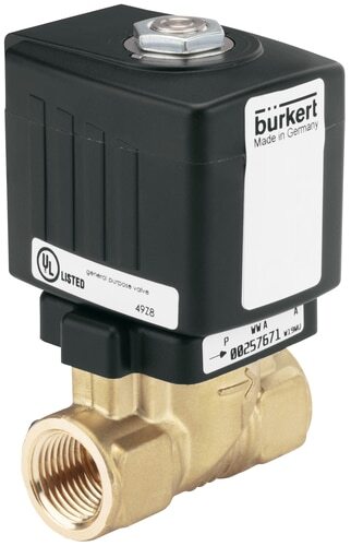 Solenoid Valve Rc3/8'' NC Brass NBR 0-10bar/145psi 24VDC Anti-Waterhammer 6213 250317