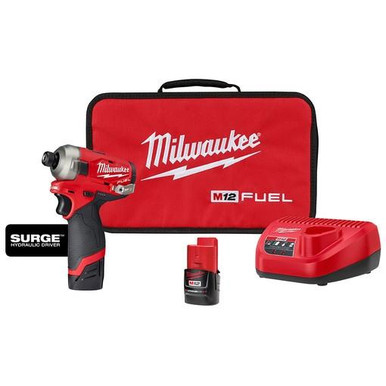 Milwaukee 2551-22 M12 FUEL SURGE 1/4 Hex Hydraulic Driver Kit