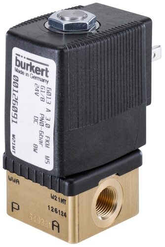 Solenoid Valve NPT 1/8'' NC Brass FKM 0-6bar/87psi 24VDC 6013 332775