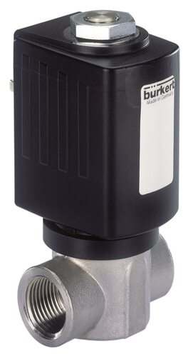 Solenoid Valve G1/4'' NC Stainless steel PTFE 0-40bar/580psi 24VDC 6027 293714