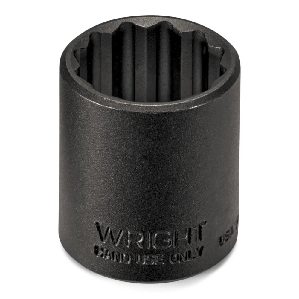 3/8″ Drive 12 Point Standard Black Industrial Socket – 7/8″