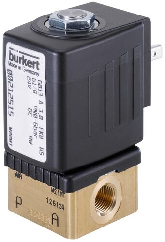 Solenoid Valve NPT 1/4'' NC Brass FKM 0-10bar/145psi 24VAC 6013 329809