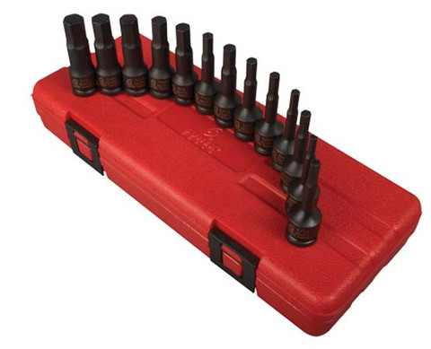 Sunex 3/8" Dr. 13 Pc. SAE & Metric Hex Impact Socket Set (3649)