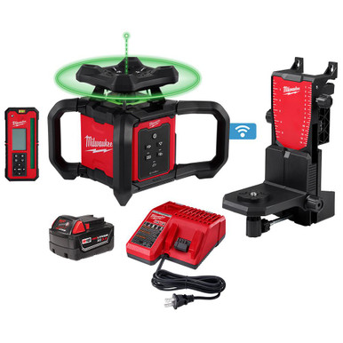 Milwaukee 3702-21 M18 Green Interior Rotary Laser Kit