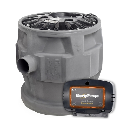 1 HP ProVore380 Simplex Grinder System w/ PRG101A-2 Pump, Alarm & 24" x 24" Basin, 2" Disch., 115V, 25' cord