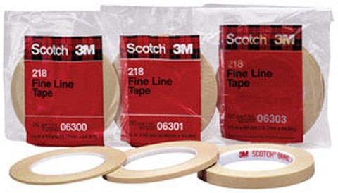 3M 1/4" X 60 Yards Green Scotch Fine Line Tape 218 (6301)