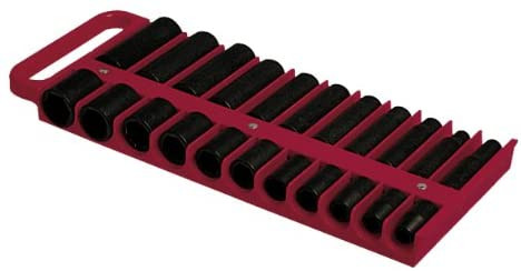 Lisle Red 1/2" Drive Magnetic Socket Holder (40900)