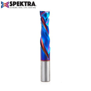 Opens dialog Amana 46195-K CNC Spektra Compression Spiral 1/2 D x 1-3/4 CH x 12mm Shank x 3-1/2" 2 Flute Router