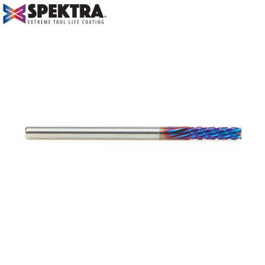 Opens dialog Amana 46260-K Spektra Carbon Fiber Cutting Down-Cut 1/8 D x 1/2 CH x 1/8 Shank x 2" Router Bit