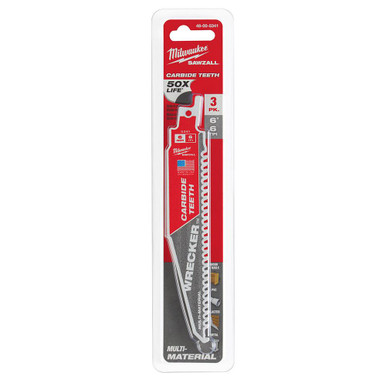 Milwaukee 48-00-5341 6 in 6 TPI WRECKER Blade Carbide