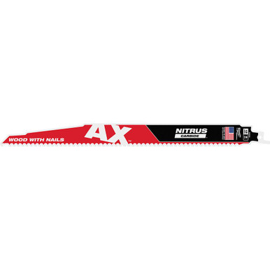 Milwaukee 48-00-7253 12 in AX with NITRUS Carbide 1pk