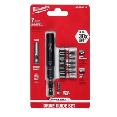 Milwaukee 48-32-4515 Impact Magnetic Drive Guide Set 7 PC