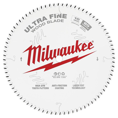 Milwaukee 48-40-1032 10 in 80T Ultra Fine Finish Saw Blade
