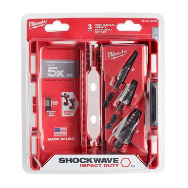 Milwaukee 48-89-9256 Impact Duty Step Bit Mechanical Set