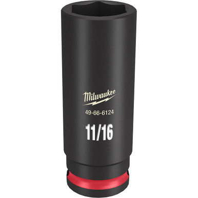 Milwaukee 49-66-6124 Impact 3/8 Drive 11/16 in Deep 6 Pt Socket