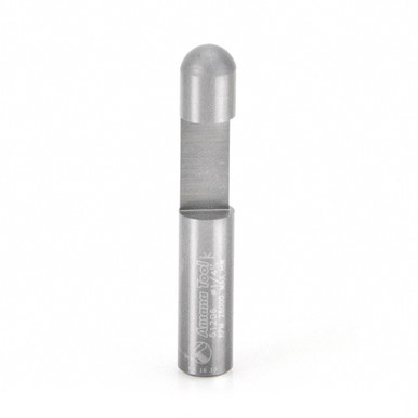 Opens dialog Amana 51206 Panel Pilot Flush Trim 1/4 D x 3/8 CH x 1/4 Shank x 1-1/2" Single Flute Router Bit