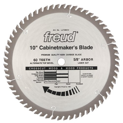 Freud 10-Inch 60 tooth crosscutting saw blade