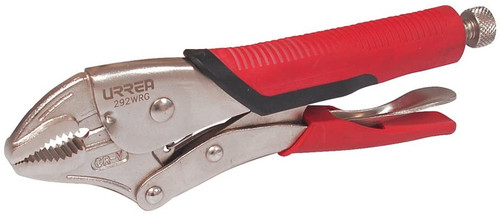 10 Inch Curved Jaw With Wire CutterLocking Plier With Bimaterial Handle 292WRG