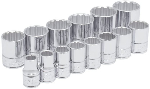 1/2" Drive 12-Point Sockets 14 Pieces Set 5400PA