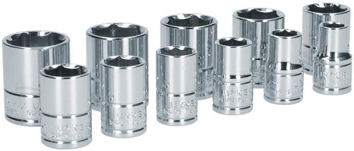 1/2" Drive 6-Point Sockets 11 Pieces Set 54115