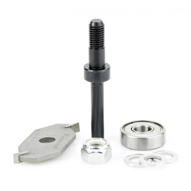 Opens dialog Amana 53308-1 Slotting Cutter Assembly 2 Wing x 1-7/8 D x 3/16 CH x 1/2" Shank Router Bit