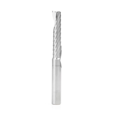 Opens dialog Amana 57326 Metric Spiral O-Single Flute, Plastic Cutting 8 D x 38 CH x 8 Shank x 76mm Long Up-Cut