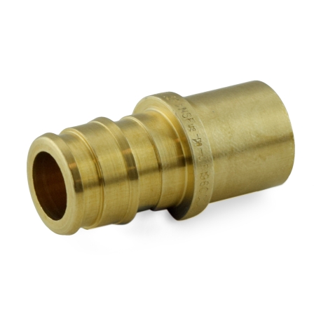 1/2" PEX x 1/2" Male Sweat F1960 Adapter, LF Brass