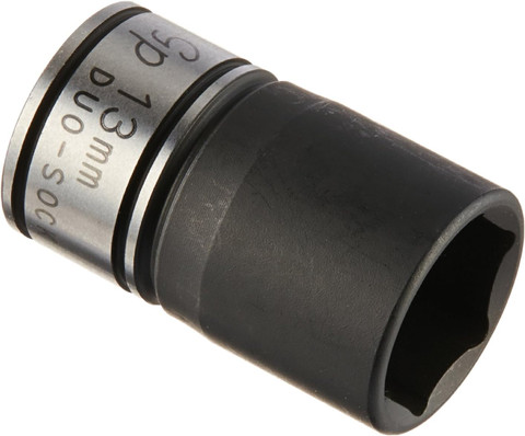 Grey Pneumatic 3/8" Drive x 13mm Standard Duo-Socket, 6 Point (81013M)