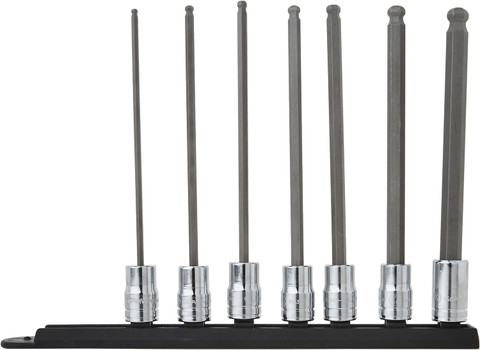 Gearwrench 7 Pc 3/8" Drive SAE Ball Hex Bit Socket Set (80574)