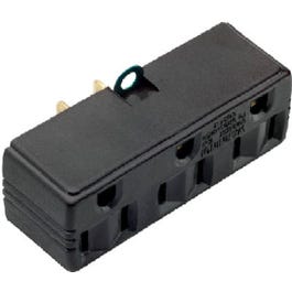 Triple Grounding Adapter, Brown, 15-Amp, 125-Volt