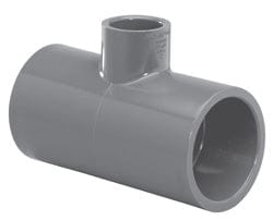 4" x 2-1/2"Tee Slip x Slip x Slip