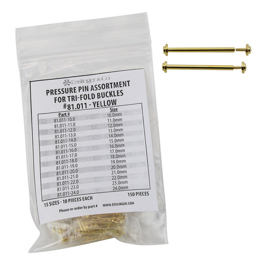 Assortment Of Gucci Style Friction Fit Replacement Band Pins Gold Color