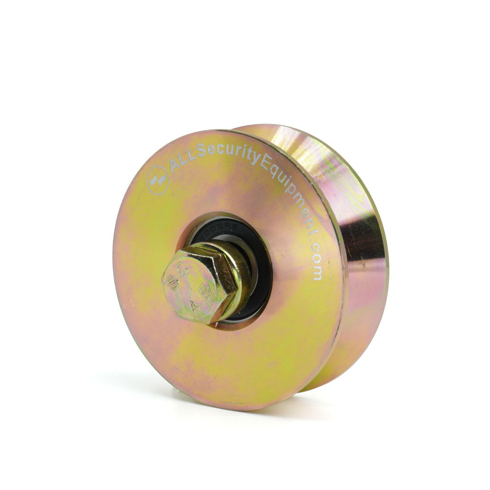 ASE 3 inch Heavy-Duty V Groove Wheel | FAS-RM-WHL-3-GLD