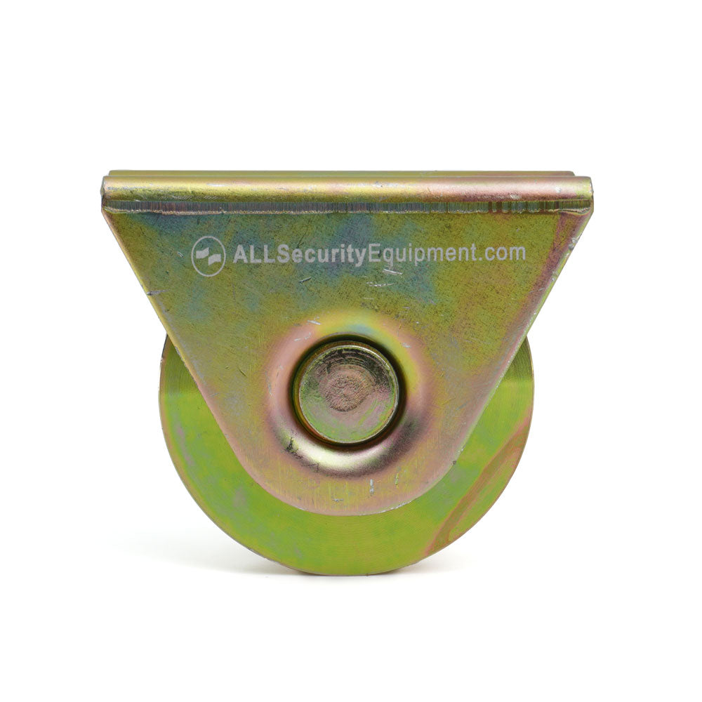 ASE 3 inch Heavy-Duty V Groove Wheel with Bracket | FAS-RM-WHL-3-GLD-B