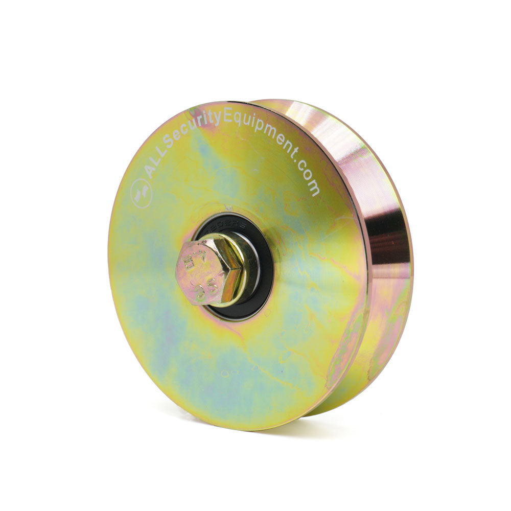 ASE 4 inch Heavy-Duty V-Groove Wheel | FAS-RM-WHL-4-GLD