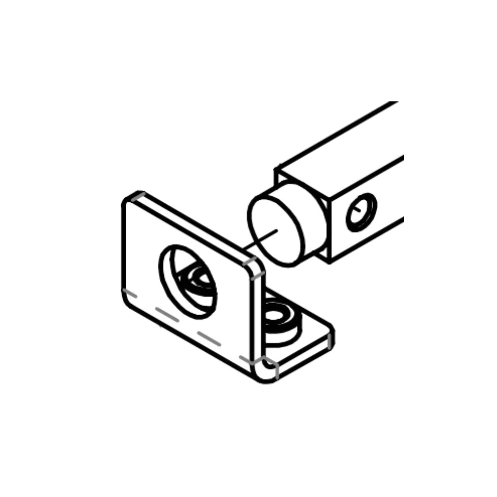 All-O-Matic Foot Pedal Split Pivot Bracket (2 Pcs) for SL-90DC | ALL-HPB-90FP