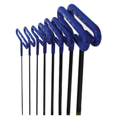Eklind Tool 6" T-Handle Hex Key Set 8-Pc Metric 2-10mm With Cushion Grip (55168)