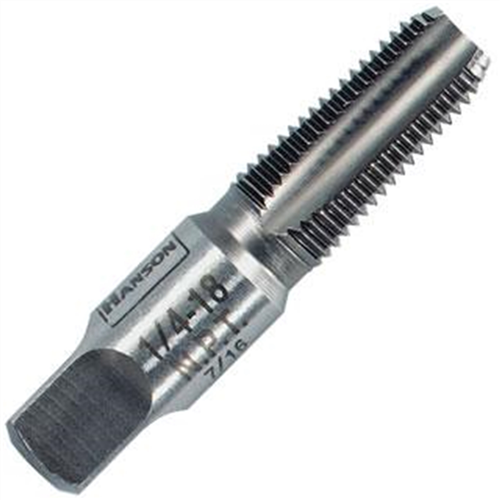 Hanson 8202 High Carbon Steel Taper Pipe Tap 1/8"-27 NPT