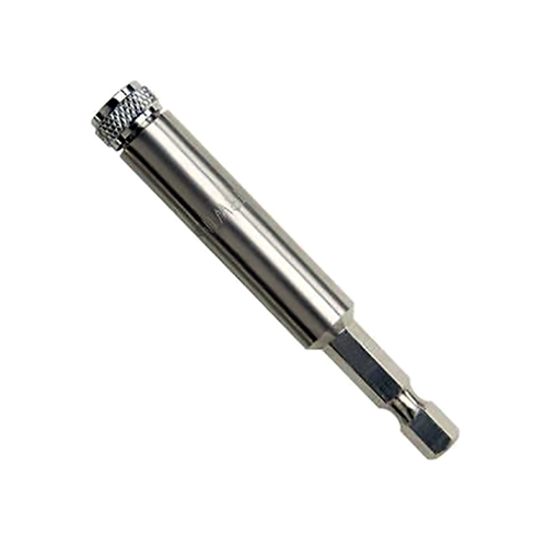 Hanson 93718 Magnetic Insert Bit Holder, for 1/4" Hex Bits, with C-Ring, 1/4" Hex Shank with Groove, 3" Long