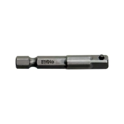 Hanson 93777 Socket Adapter, 1/4 in. Hex Shank, 1/4 in. Square Drive with Ball Lock, 6 in. Long (Bulk)