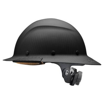 Dax Carbon Fiber Full Brim Safety Hard Hat (MATTE BLACK)