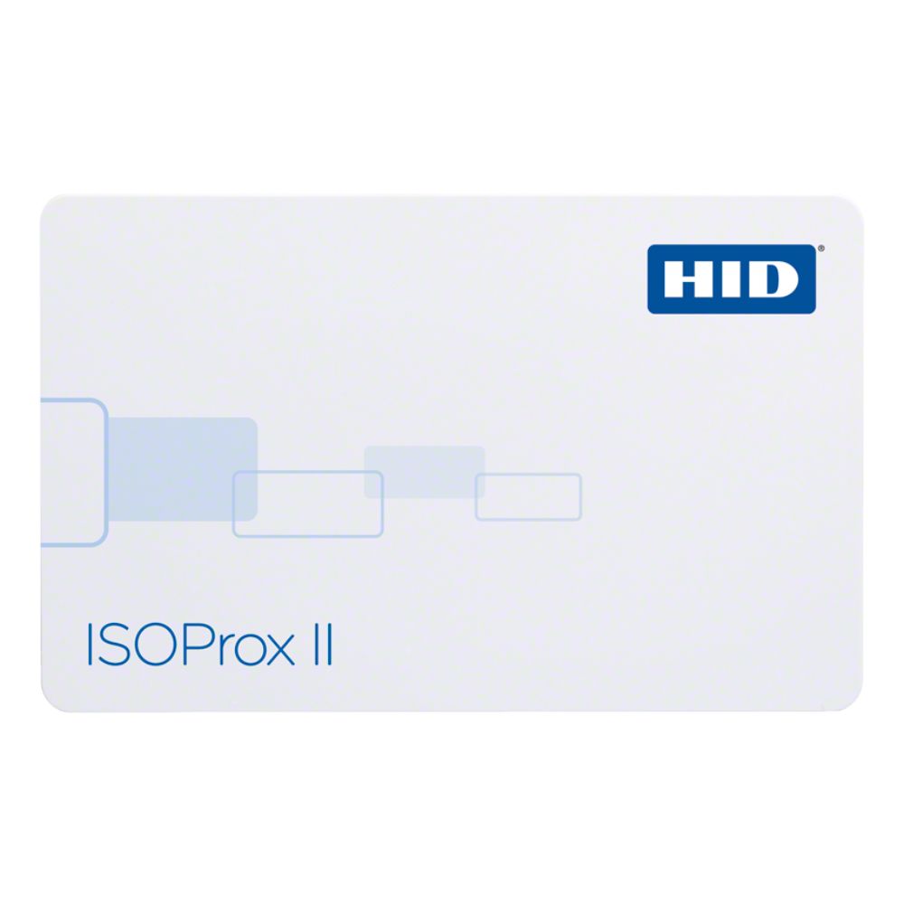HID ISOProx II Graphics Quality PVC (Low Frequency, White Sequential Matching Card Numbering, Pack of 100) | HID-1386LGGMN