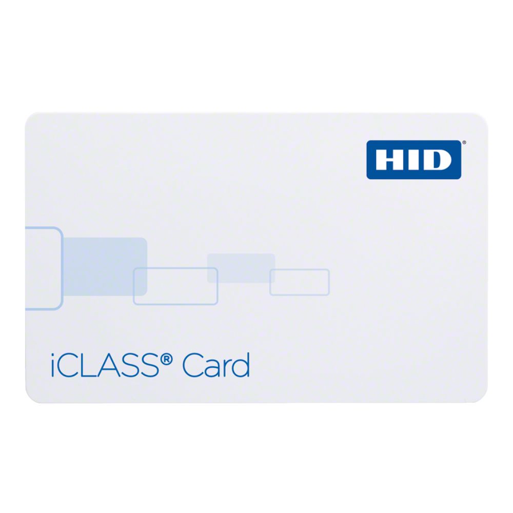 HID iClass Contactless Smart Card Programmed (White Sequential Matching Card Numbering, Pack of 100) | HID-2000PGGMN