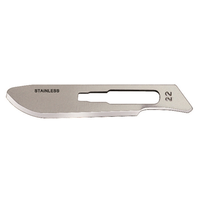 HAVALON KNIVES SCC22XTDZ 12 Pack Round Tip Sterile Carbon Steel #22XT